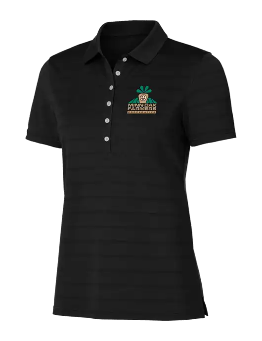 Callaway Womens Black Ventilated Polo w/Minn-Dak Farmers Cooperative Logo