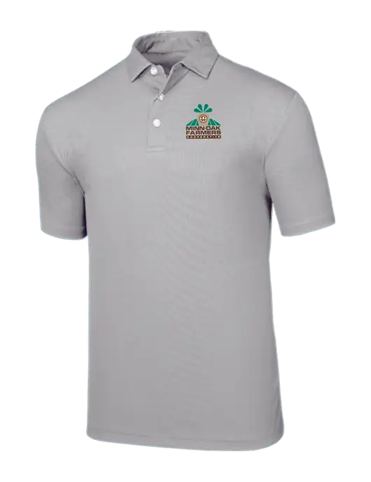 Callaway Birdseye Light Grey Polo w/Minn-Dak Farmers Cooperative Logo