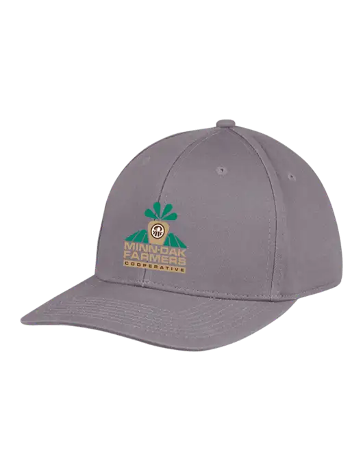Premium Modern Structured Twill Charcoal Snapback Cap w/Minn-Dak Farmers Cooperative Logo