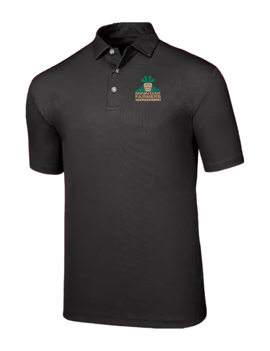 Callaway Birdseye Black Polo w/Minn-Dak Farmers Cooperative Logo