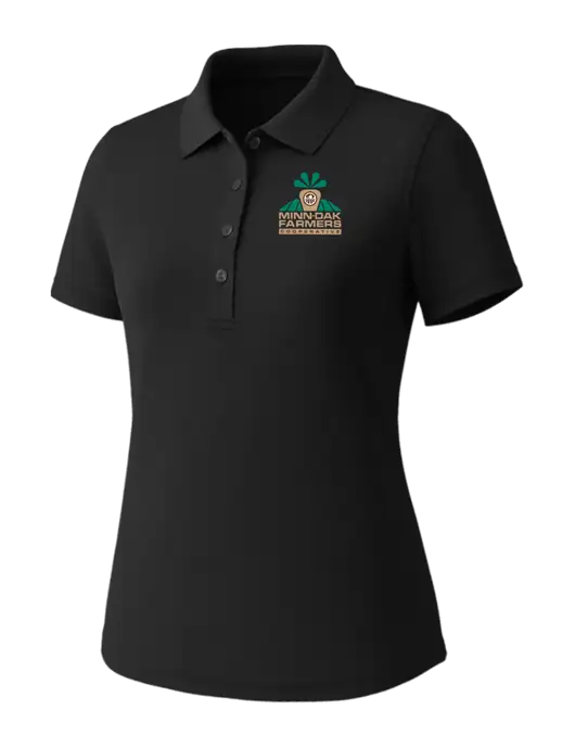 Callaway Womens Core Black Performance Polo w/Minn-Dak Farmers Cooperative Logo