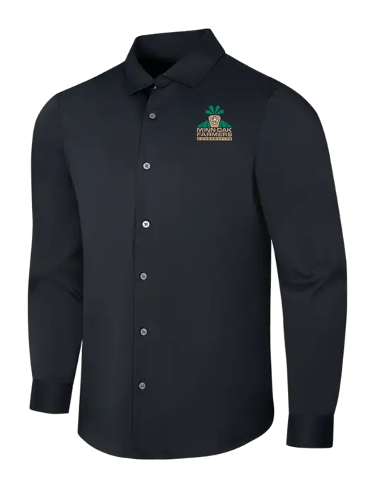 Black City Stretch Shirt w/Minn-Dak Farmers Cooperative Logo