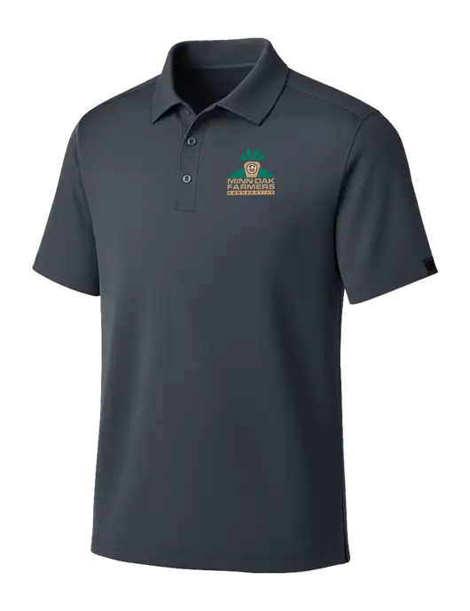 OGIO Dark Grey Framework Polo w/Minn-Dak Farmers Cooperative Logo