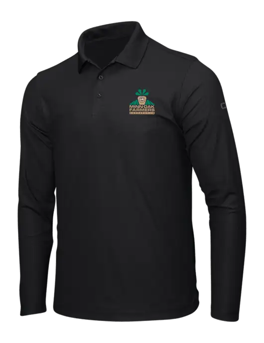 OGIO Blacktop Caliber 2.0 Long Sleeve Polo w/Minn-Dak Farmers Cooperative Logo