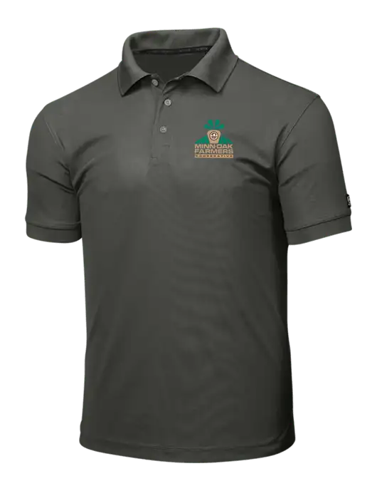 OGIO Medium Grey Caliber 2.0 Polo w/Minn-Dak Farmers Cooperative Logo