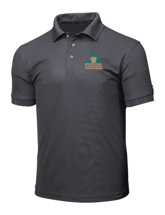 OGIO Charcoal Grey Caliber 2.0 Polo w/Minn-Dak Farmers Cooperative Logo