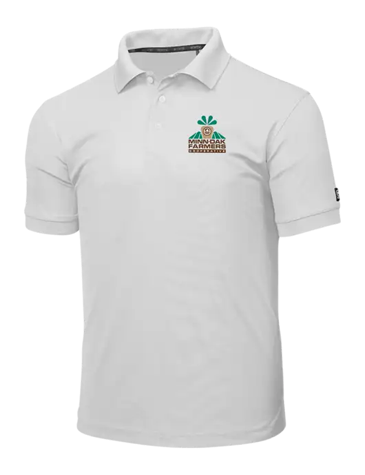 OGIO Bright White Caliber 2.0 Polo w/Minn-Dak Farmers Cooperative Logo