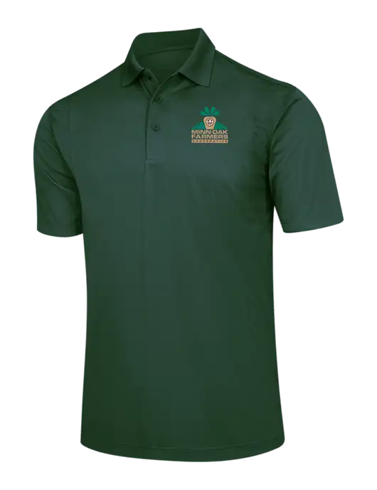 Dark Green Micropique Sport-Wick Polo w/Minn-Dak Farmers Cooperative Logo