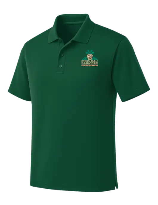 Dark Green Dry Zone UV Micro Mesh Polo w/Minn-Dak Farmers Cooperative Logo