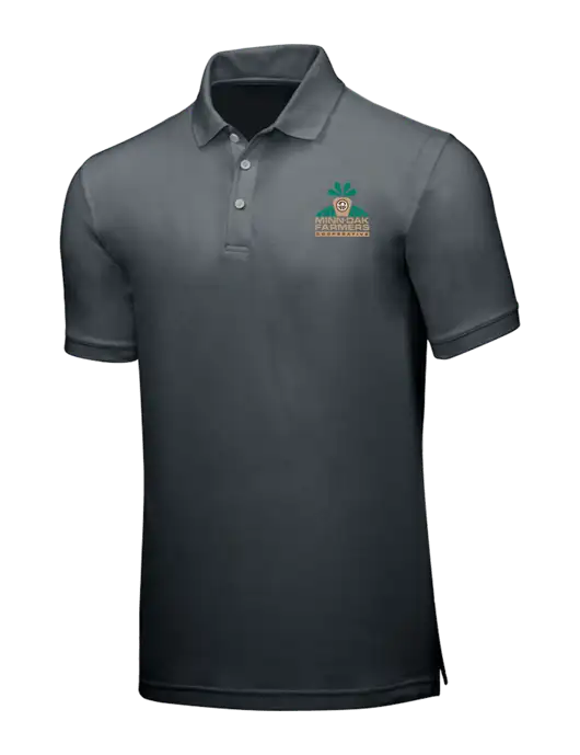 Dark Grey Core Classic Pique w/Minn-Dak Farmers Cooperative Logo