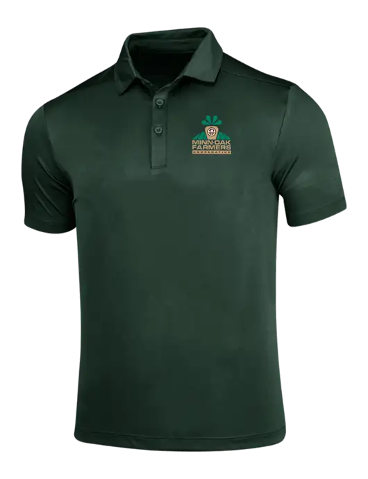 Forest Green Posi-UV Pro Polo w/Minn-Dak Farmers Cooperative Logo
