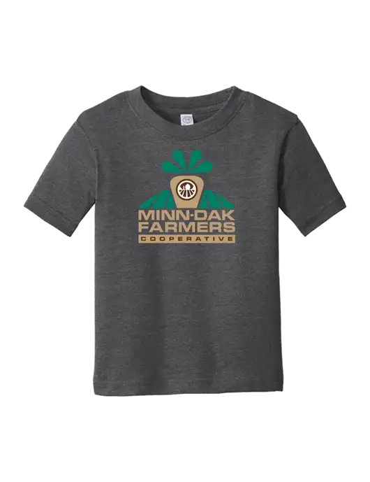 Rabbit Skins Vintage Smoke Toddler Fine Jersey Tee w/Minn-Dak Farmers Cooperative Logo