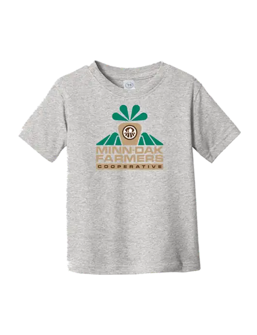 Rabbit Skins Light Grey Heather Toddler Fine Jersey Tee w/Minn-Dak Farmers Cooperative Logo