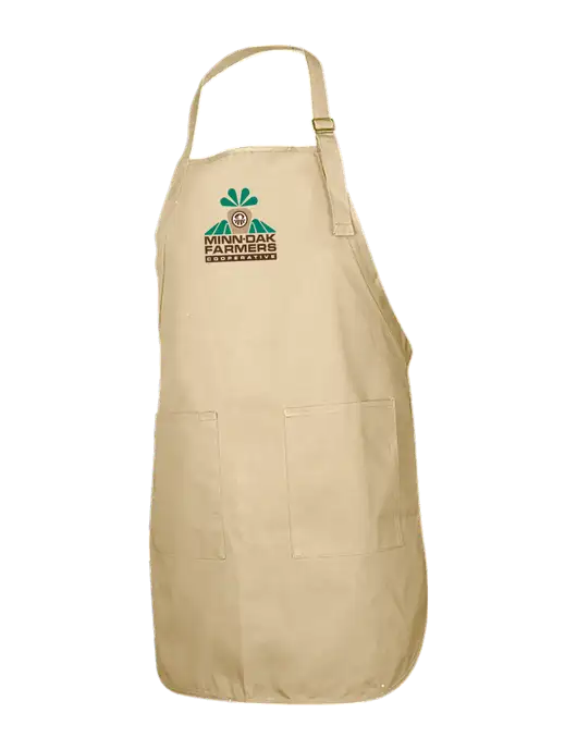 Full-Length Stone Apron With Pockets w/Minn-Dak Farmers Cooperative Logo