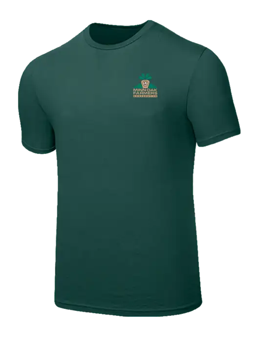 Seriously Soft Dark Green T-Shirt w/Minn-Dak Farmers Cooperative Logo