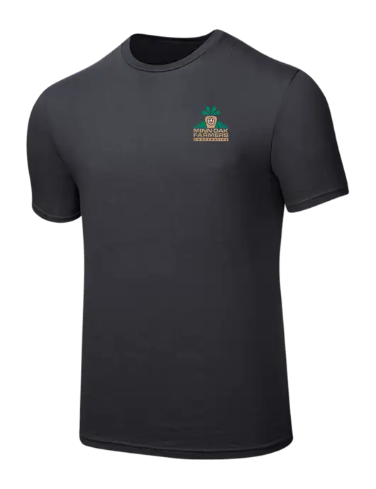 Seriously Soft Charcoal T-Shirt w/Minn-Dak Farmers Cooperative Logo