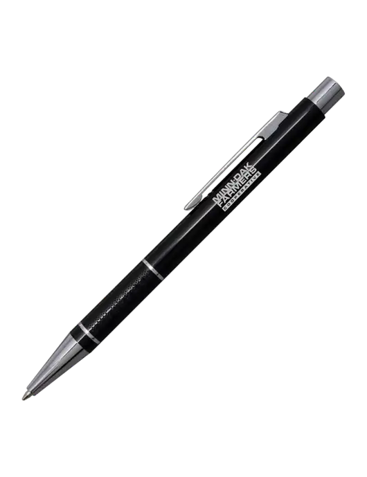 St George Black Pen - Blue Ink w/Minn-Dak Farmers Cooperative Logo