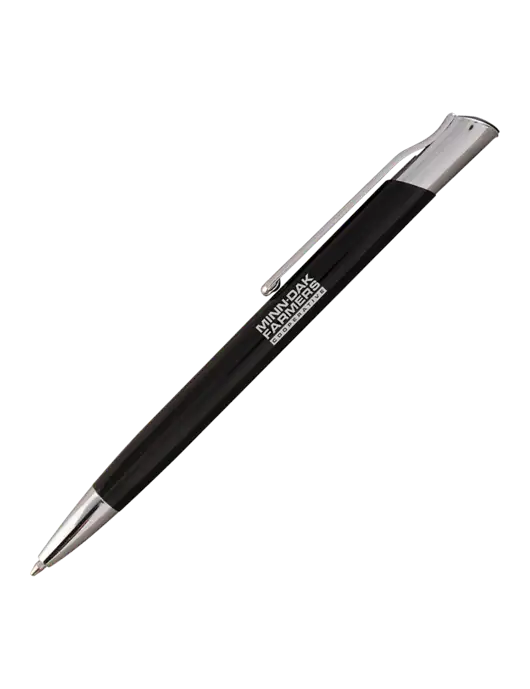 San Malo Black Pen - Black Ink w/Minn-Dak Farmers Cooperative Logo