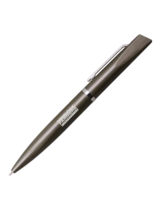 Santos Gunmetal Pen - Black Ink w/Minn-Dak Farmers Cooperative Logo