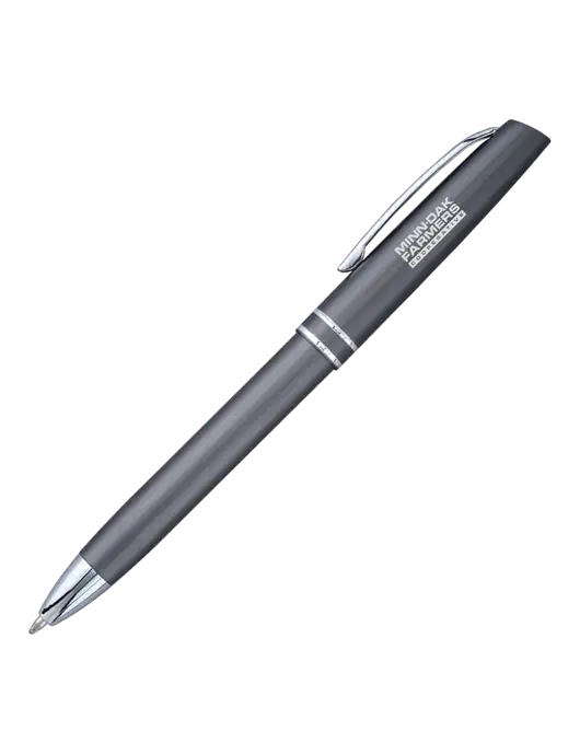 Gunmetal Anguilla Black Ink Pen w/Minn-Dak Farmers Cooperative Logo
