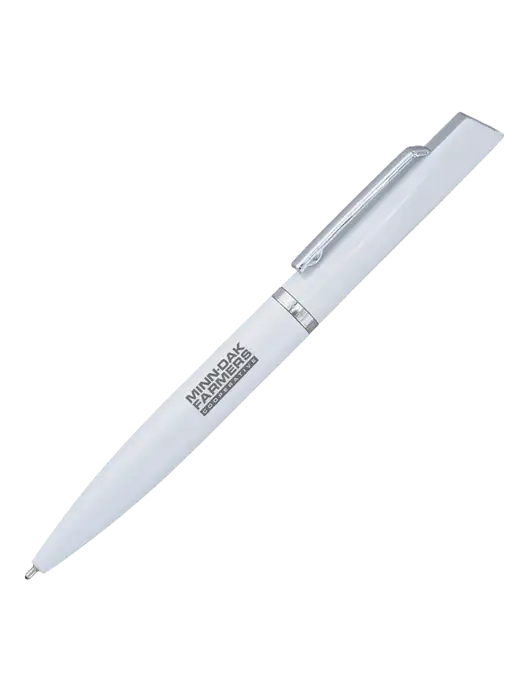 Santos White Pen - Black Ink w/Minn-Dak Farmers Cooperative Logo