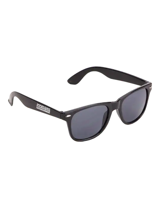 Daytona Black Sunglasses w/Minn-Dak Farmers Cooperative Logo