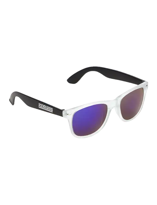 Key West Black Mirrored Sunglasses w/Minn-Dak Farmers Cooperative Logo