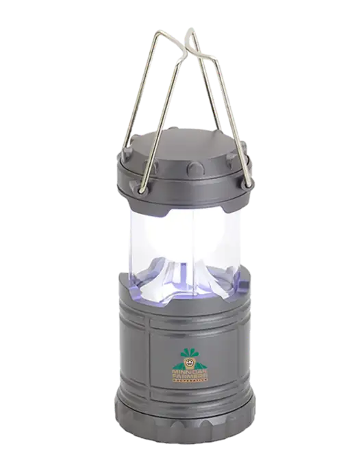 Gunmetal Mini Retro Lantern w/Minn-Dak Farmers Cooperative Logo