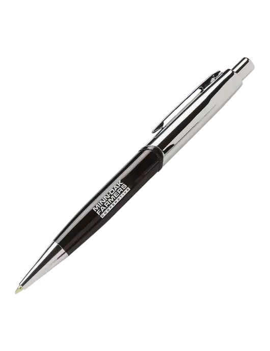 Chimera Black Pen - Black Ink w/Minn-Dak Farmers Cooperative Logo