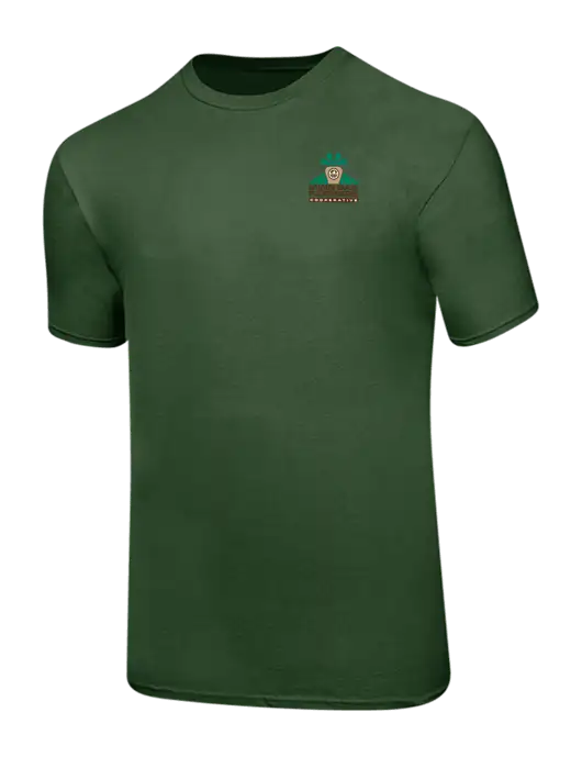 Ring Spun Dark Olive 4.5 oz T-Shirt w/Minn-Dak Farmers Cooperative Logo