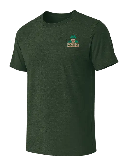 BELLA+CANVAS Heather Forest CVC Short Sleeve Tee w/Minn-Dak Farmers Cooperative Logo