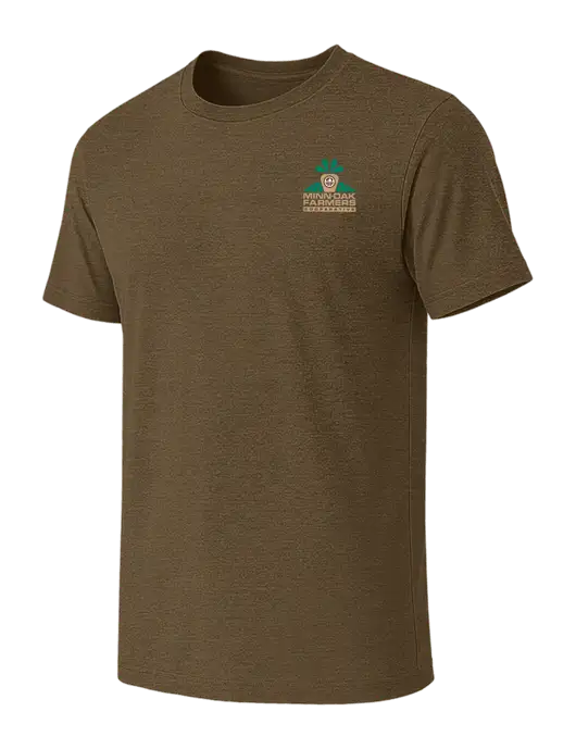 BELLA+CANVAS Heather Olive CVC Short Sleeve Tee w/Minn-Dak Farmers Cooperative Logo