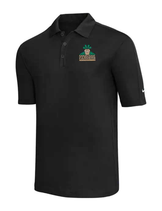 Nike Black Tech Sport Dri-FIT Polo w/Minn-Dak Farmers Cooperative Logo