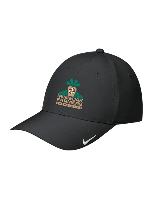 Nike Black Dri-FIT Legacy Cap w/Minn-Dak Farmers Cooperative Logo