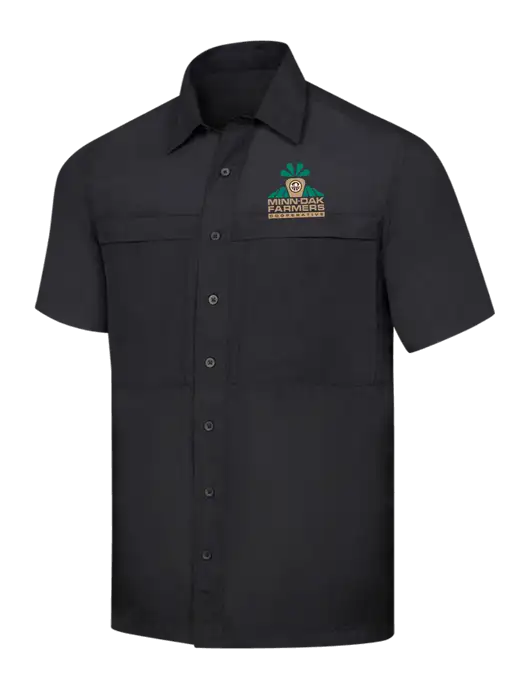 Black Short Sleeve UV Daybreak Shirt w/Minn-Dak Farmers Cooperative Logo