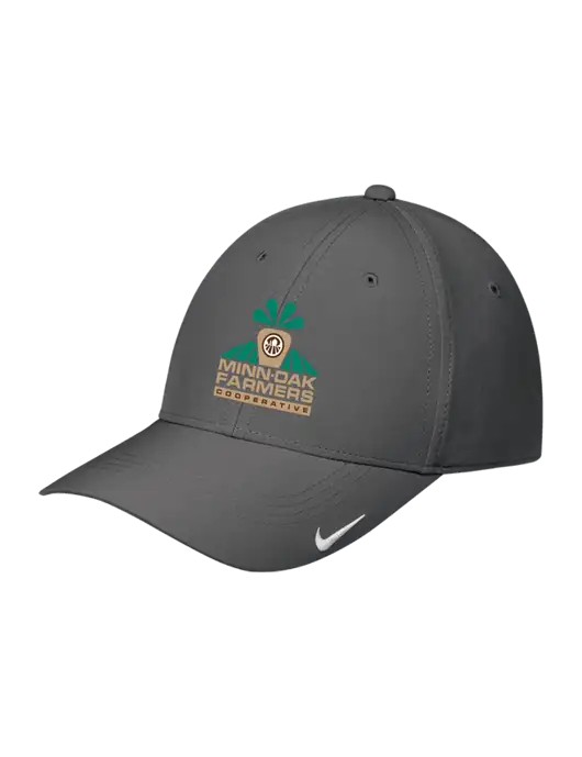 Nike Dark Grey Dri-FIT Legacy Cap w/Minn-Dak Farmers Cooperative Logo