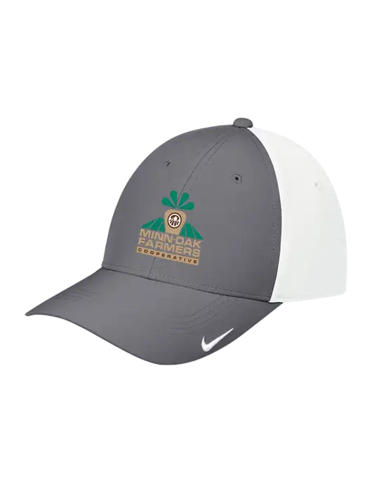 Nike Dark Grey/White Dri-FIT Legacy Cap w/Minn-Dak Farmers Cooperative Logo