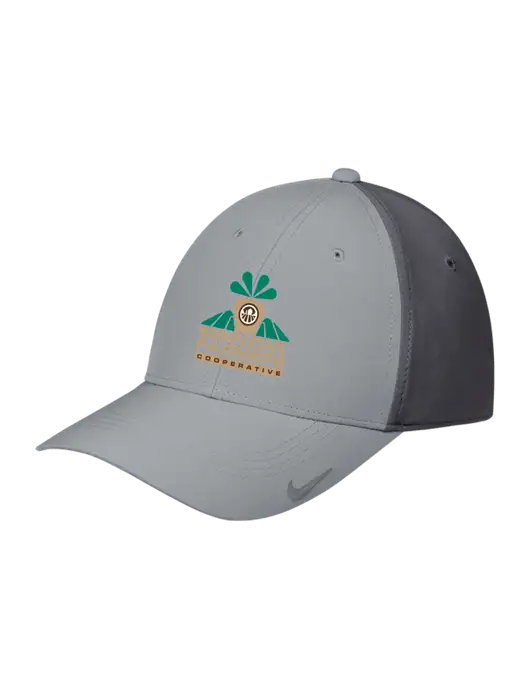 Nike Light Grey/Dark Grey Dri-FIT Legacy Cap w/Minn-Dak Farmers Cooperative Logo
