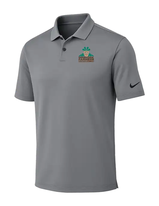 Nike Medium Grey Dri-FIT Vapor Polo w/Minn-Dak Farmers Cooperative Logo
