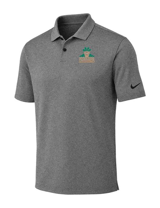 Nike Dark Grey Heather Dri-FIT Vapor Polo w/Minn-Dak Farmers Cooperative Logo