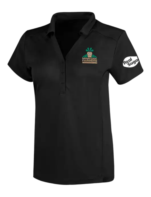 OGIO Blacktop Womens Framework Polo w/Minn-Dak Farmers Cooperative Logo, Real Sugar Logo