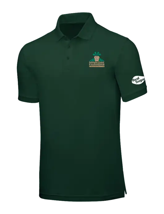 Dark Green Core Classic Pique w/Minn-Dak Farmers Cooperative Logo, Real Sugar Logo