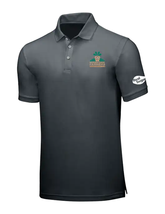 Dark Grey Core Classic Pique w/Minn-Dak Farmers Cooperative Logo, Real Sugar Logo