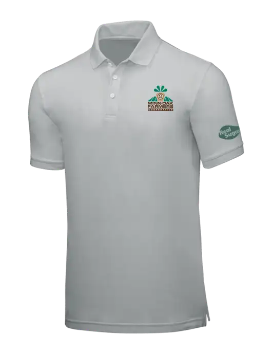 Light Grey Core Classic Pique w/Minn-Dak Farmers Cooperative Logo, Real Sugar Logo